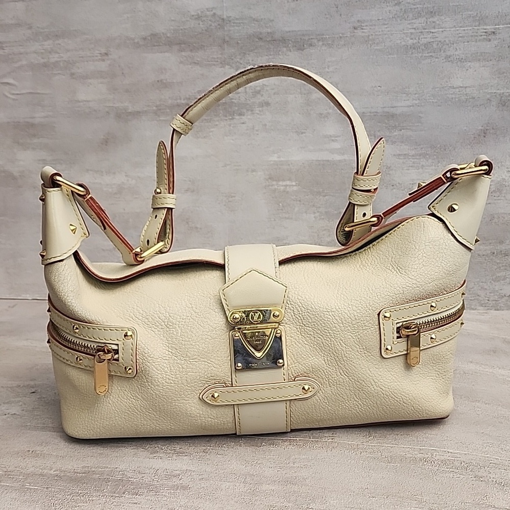 LOUIS VUITTON  Suhali L'Impetueux White Leather Shoulder Bag